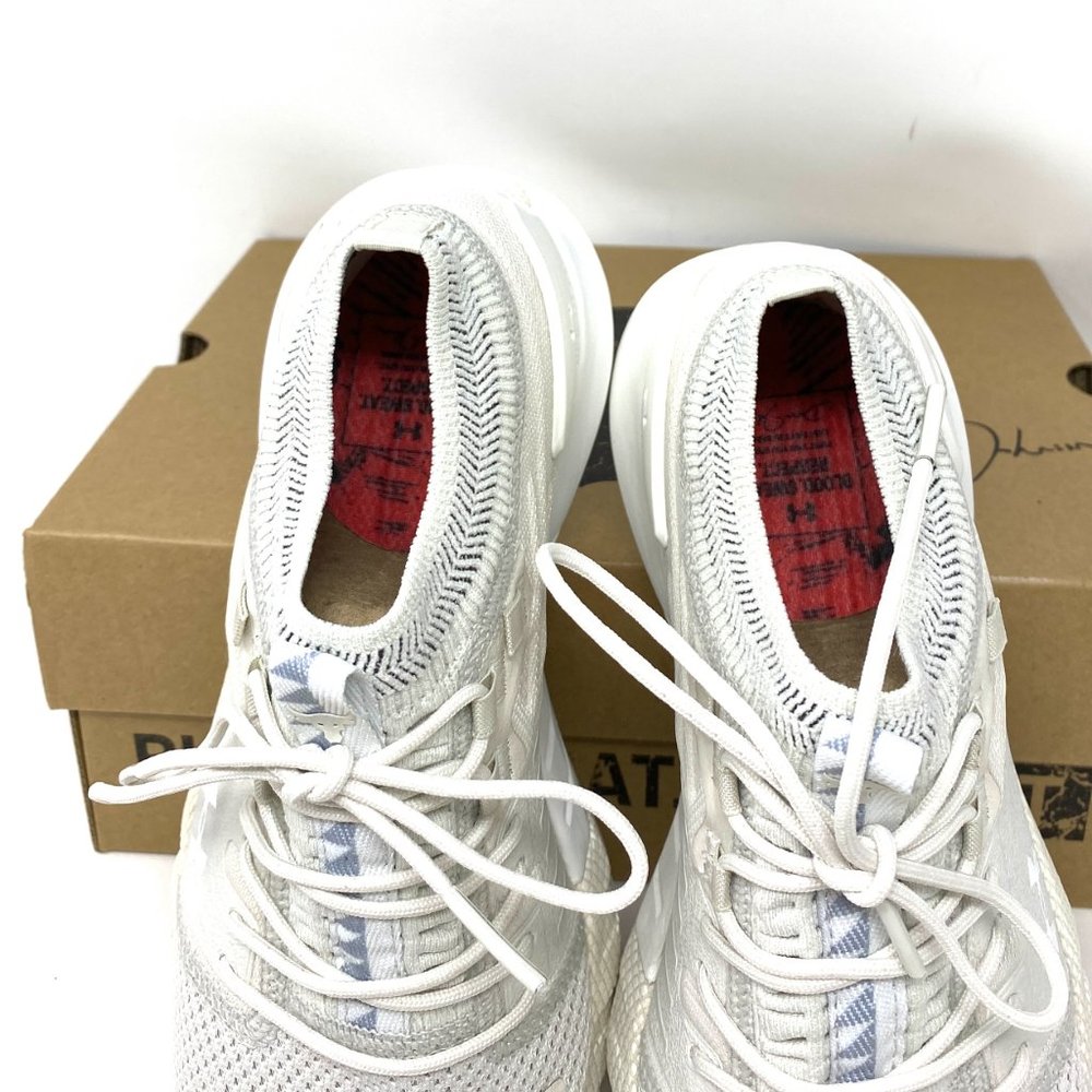 🌸Sale🌸 Under Armour UA Project Rock2 Mesh White Sneaker Women’s 3022398-103 - Picture 4 of 10